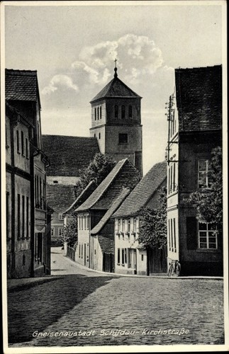 Belgern schildau - ak,