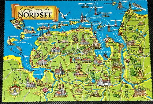 Nordsee landkarte - nordsee, /