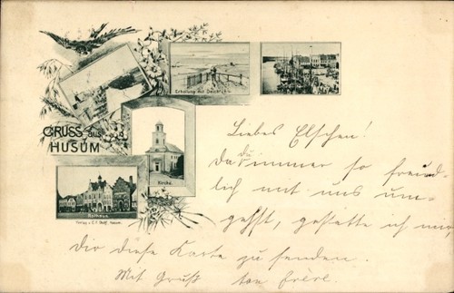 Husum nordfriesland - ak,
