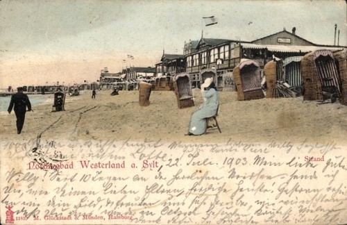 Westerland auf sylt - ak,