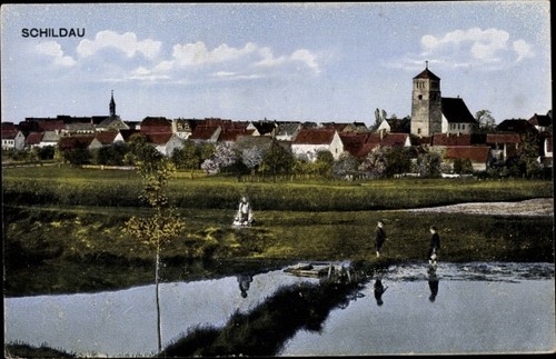 Belgern schildau - ak,