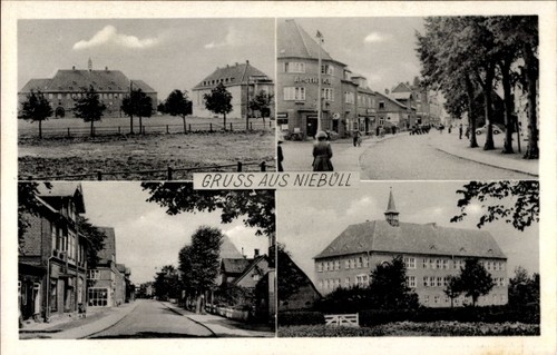 Niebüll nordfriesland - ak, in