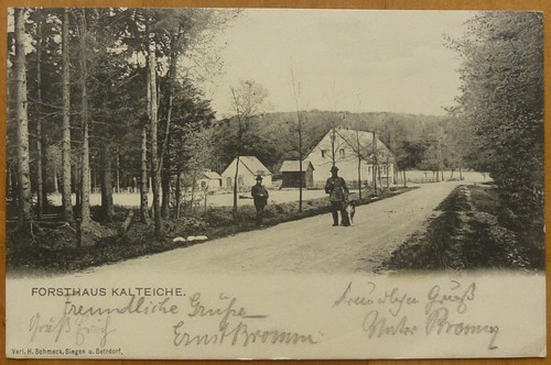 Forsthaus kalteiche 1908 - forsthaus,