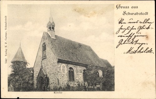 Schwabstedt der treene - ak,