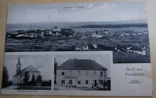 1908 gruß aus friedenfels - ak,