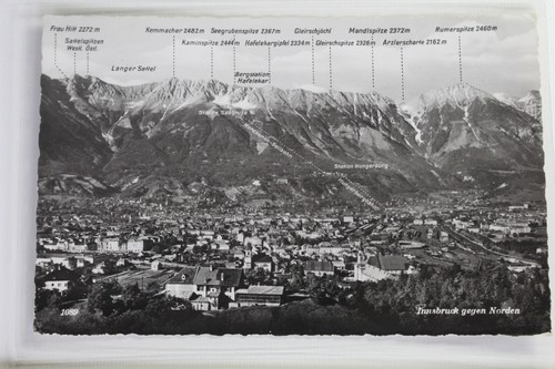 Innsbruck gegen norden - ak,