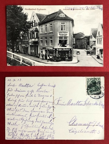 Nordseebad cuxhaven 1913 - ak,