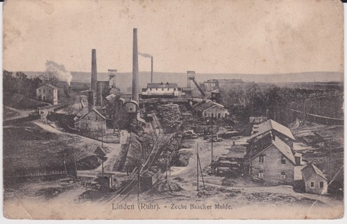 Bochum linden ruhr zeche - ak,