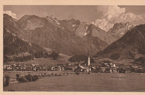Oberstdorf von norden - ,