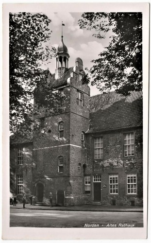 Norden altes rathaus - ak,