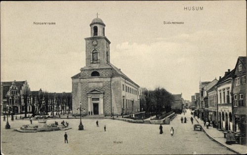 Husum nordfriesland - ak,