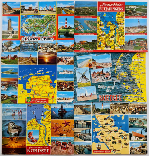 Postkarten lot landkarten - lot, 6