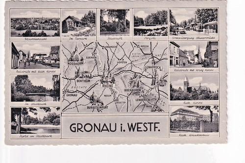 Gronau westf mehrbildkarte - westf.,