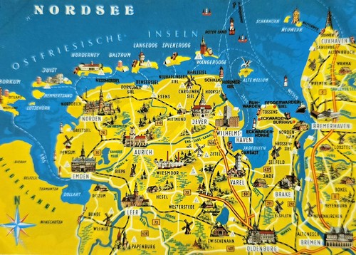 Nordsee bremen oldenburg - ak,