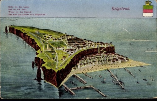Nordseeinsel helgoland - ak,