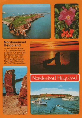 Helgoland nordseeinsel - ak,